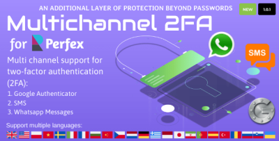 Multichannel Two Factor Authentication for Perfex CRM