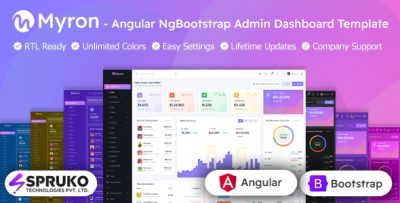 Myron - Angular NgBootstrap Admin Panel Template