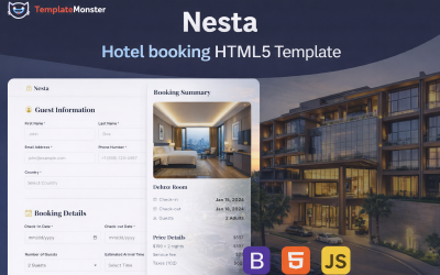 Nesta - Hotel Booking HTML5 Boostrap Template