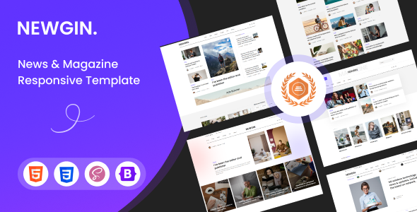 Newgin - News & Magazine Responsive Template Newgin - News & Magazine Responsive Template