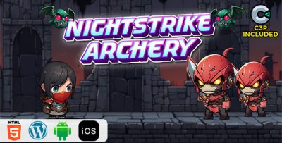 Nightstrike Archery HTML5 Construct 3 Game