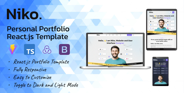 Niko - Personal Portfolio React.js Template Niko - Personal Portfolio React.js Template
