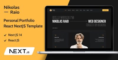 Nikolas Raio - Personal Portfolio React NextJS Template