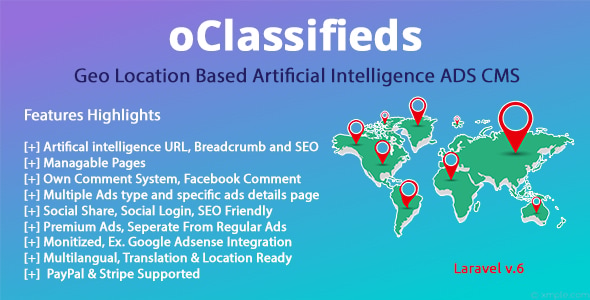 oClassifieds - PHP and Laravel Geo Classified ads cms oClassifieds - PHP and Laravel Geo Classified ads cms
