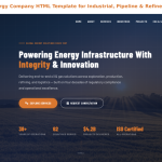 Oil & Gas Energy Company HTML Template for Industrial, Pipeline & Refinery Businesses