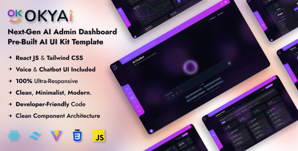 OkyAi - Advanced AI Dashboard & Chatbot React Template OkyAi - Advanced AI Dashboard & Chatbot React Template