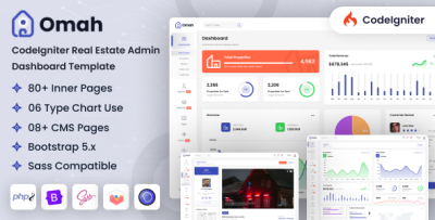 Omah - CodeIgniter Real Estate Admin Dashboard Template