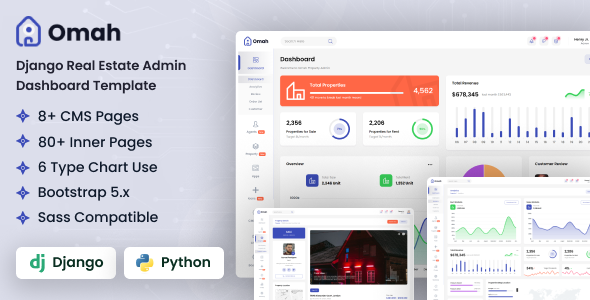 Omah - Django Real Estate Admin Dashboard Template Omah - Django Real Estate Admin Dashboard Template