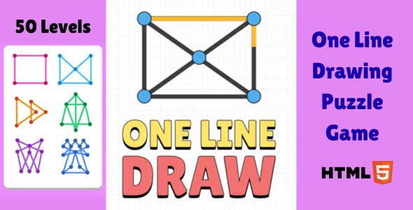One Line Drawing Puzzle Game One Line Drawing Puzzle Game