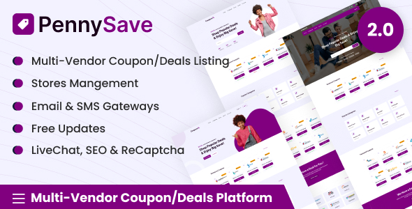 PennySave - Multi-Vendor Coupon/Deals Platform PennySave - Multi-Vendor Coupon/Deals Platform