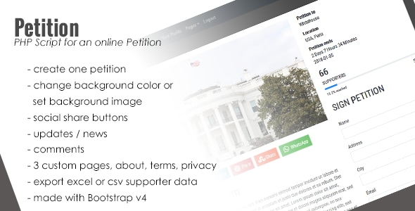 PHP Petition Script PHP Petition Script