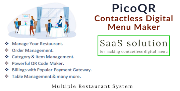 PicoQR - (SaaS) Contactless Digital Restaurant QR Menu Maker PicoQR - (SaaS) Contactless Digital Restaurant QR Menu Maker