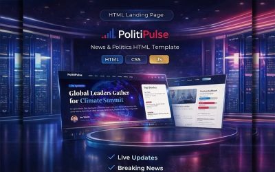 PolitiPulse | News | Politic | Landing Page Templates