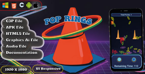 Pop Rings - Casual Puzzle Game - HTML5, Construct 3 Pop Rings - Casual Puzzle Game - HTML5, Construct 3