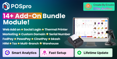 POSpro - 14+ Add-On Modules Bundle | Complete POS & Inventory SaaS Solution