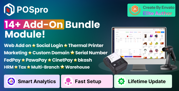 POSpro - 14+ Add-On Modules Bundle | Complete POS & Inventory SaaS Solution POSpro - 14+ Add-On Modules Bundle | Complete POS & Inventory SaaS Solution