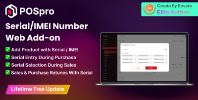 POSpro - Serial code/IMEI number add-on web and app