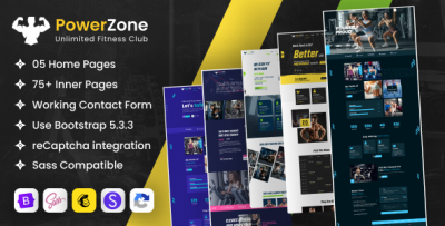 PowerZone - Fitness, Workout & Gym HTML Template