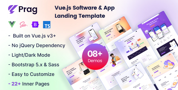 Prag - App Landing Vuejs Template Prag - App Landing Vuejs Template