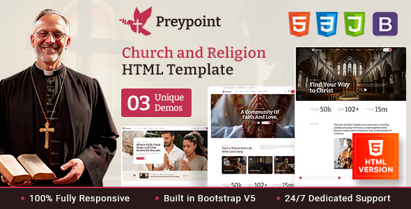 Preypoint - Church and Religion HTML Template Preypoint - Church and Religion HTML Template