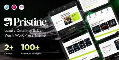 Pristine - Luxury Detailing & Car Wash WordPress Theme