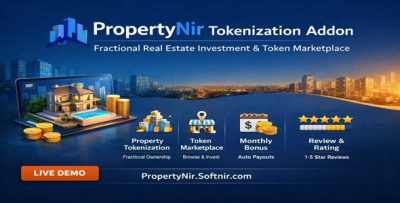 PropertyNir - Tokenization Addon for Fractional Real Estate Investment & Marketplace