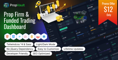 PropVault- Prop Firm & Funded Trading Dashboard HTML Template