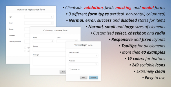 Pure CSS3 Forms Set + Validation and Masking Pure CSS3 Forms Set + Validation and Masking