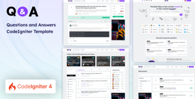 Q&A - CodeIgniter Questions and Answers Template