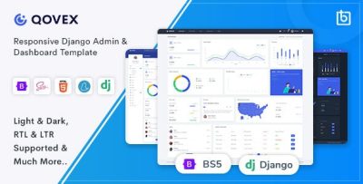 Qovex -Django Admin & Dashboard Template