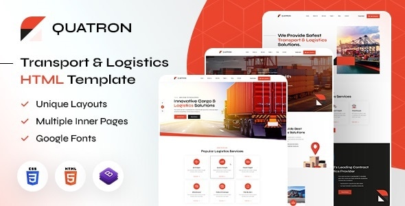 Quatron | Transport & Logistics HTML Template Quatron | Transport & Logistics HTML Template
