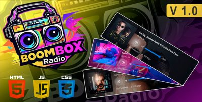 Radio BOOMBOX - Todo Players HTML5 ShoutCast, Icecast