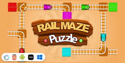 Rail Maze Puzzle [ Construct 3 , HTML5 ]