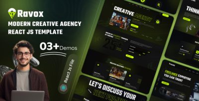 Ravox - Modern Creative Agency React JS Template