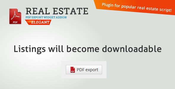 Real Estate PDF Export Real Estate PDF Export