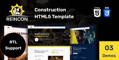 Reincon - Construction HTML5 Template