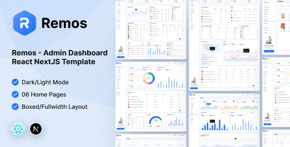 Remos - eCommerce Admin Dashboard React NextJS Template Remos - eCommerce Admin Dashboard React NextJS Template
