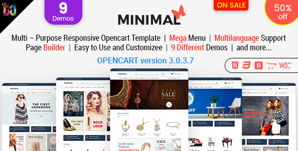 Responsive OpenCart 3 Theme Template - Minimal Fashion & Jewelry Store Responsive OpenCart 3 Theme Template - Minimal Fashion & Jewelry Store