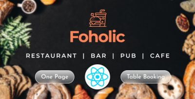 Restaurant & Cafe Food React Template - Foholic Food