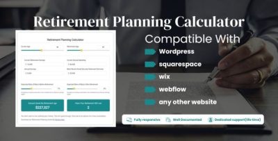 Retirement Planning Calculator - Web Calculator for your Website