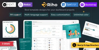 Riho - React Nextjs Admin & Dashboard Template