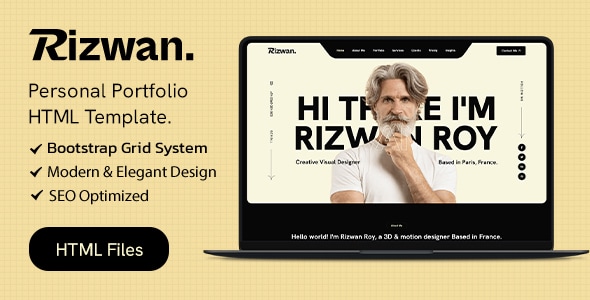Rizwan - Personal Portfolio HTML5 Template Rizwan - Personal Portfolio HTML5 Template