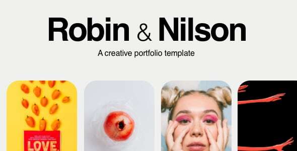 Robin and Nilson - a creative portfolio template Robin and Nilson - a creative portfolio template