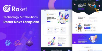 Roket - Technology & IT Solutions React NextJs Template