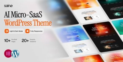 Saino - AI Software & Micro-SaaS Startup WordPress Theme