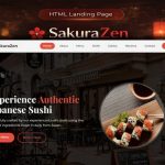 SakuraZen | Sushi Bar | Landing Page Templates