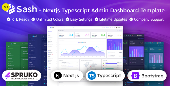 Sash - Nextjs Typescript Admin Portal Template Sash - Nextjs Typescript Admin Portal Template