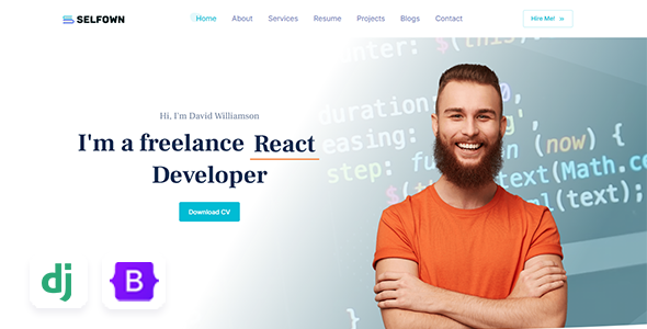 Selfown - Django Personal Portfolio Template Selfown - Django Personal Portfolio Template