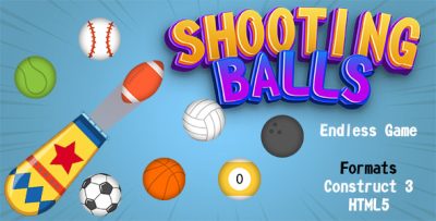 Shooting Balls Game (Construct 3 | C3P | HTML5) Endless Game