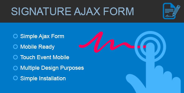 Signature Form - Ajax form with canvas signature Signature Form - Ajax form with canvas signature